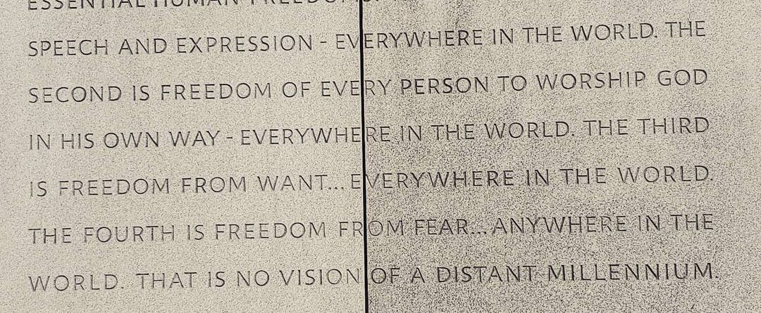 FDR, Four Freedoms Speech. #todaysouting #fdr #rooseveltisland #nycmoments #beli…