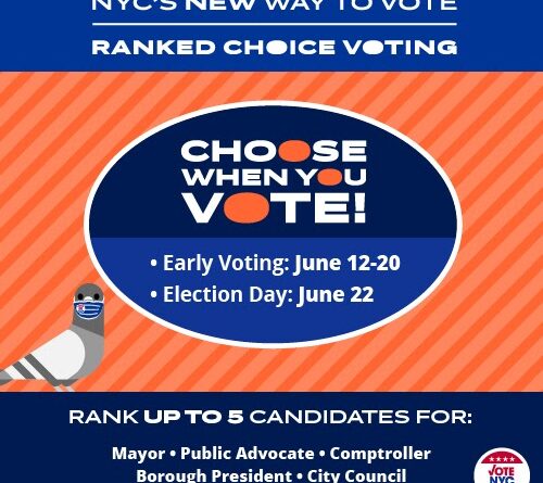 Roosevelt Islander Online: Sponsored Post – Learn About NYC’s New Ranked Choice Way To Vote In June 2021 Primary – Early Voting June 12