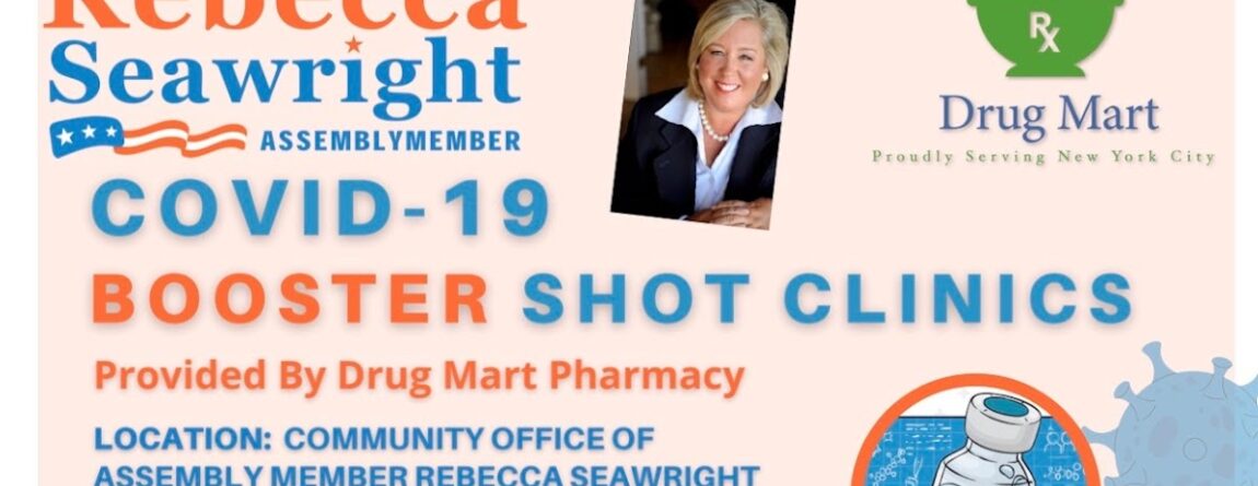 Roosevelt Islander Online: Covid 19 Booster Shot Clinic Appointments Available For Eligible Persons At Roosevelt Island NY State Assembly Member Rebecca Seawright’s District Office