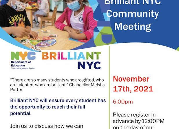 Roosevelt Islander Online: What Is The Future Of NYC Schools Gifted & Talented Program? Roosevelt Island Invited To District 2 Brilliant NYC Community Meeting November 17