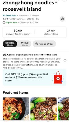 Roosevelt Islander Online: Doordash Resumes Food Delivery Service To Roosevelt Island Thanks To Request From Local Resident And Constituent Services From NYC Council Member Julie Menin Working With Department Of Consumer And Worker Protection
